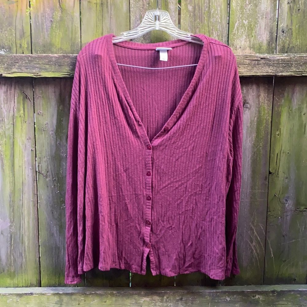 Ava & Viv ribbed button Down shirt sz. 2X